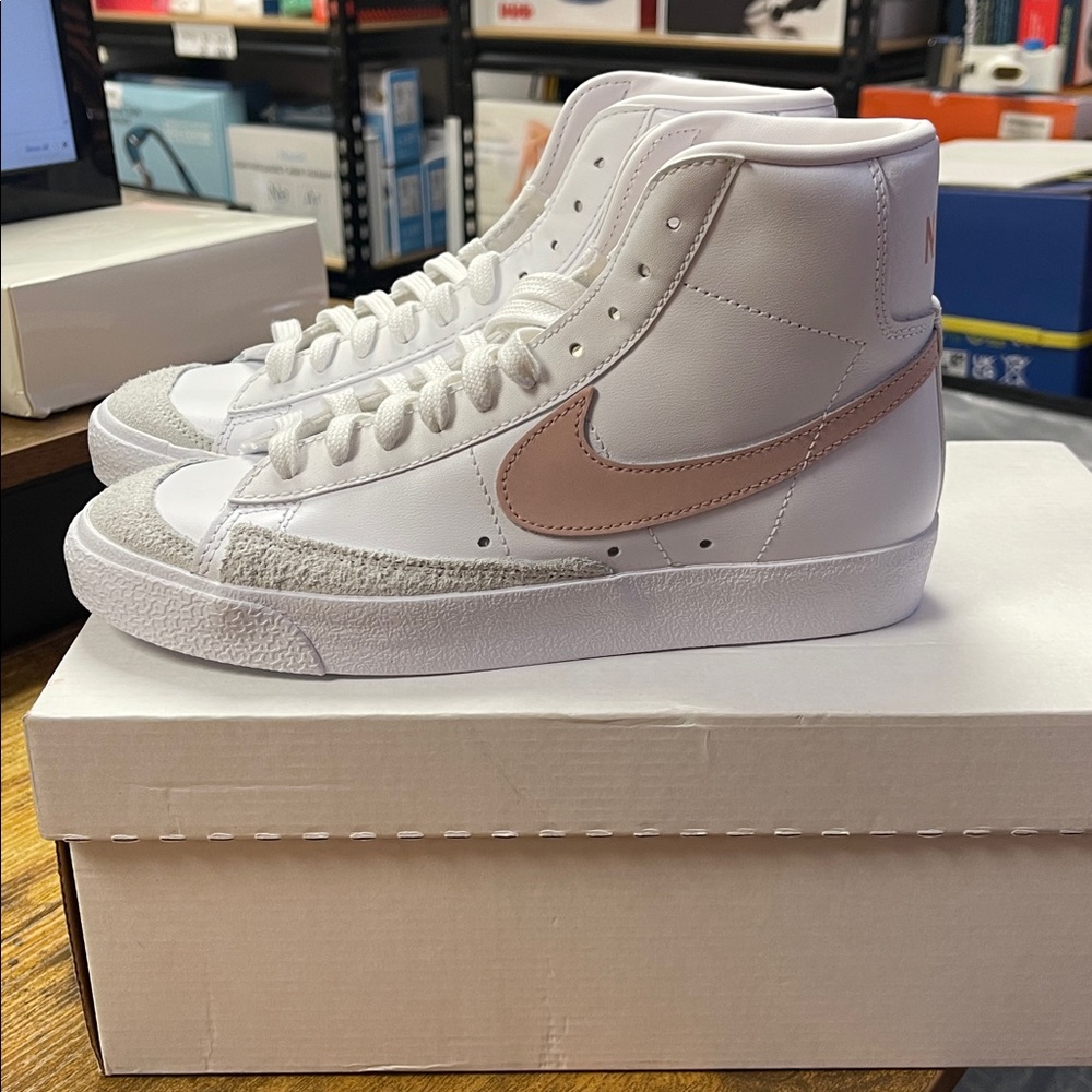 Nike Blazer Mid '77 White and Gray High-Tops